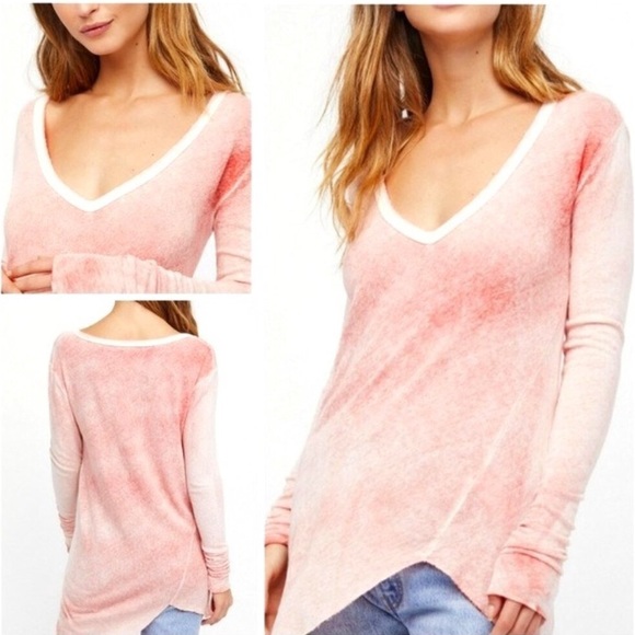 Free People Tops - We The Free Orange Beach Tunic Tee Size XS